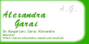 alexandra garai business card